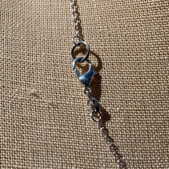 NWT Sterling Silver Plated Chain & Owl Alloy Metal Charm Necklace - Picture 9 of 9